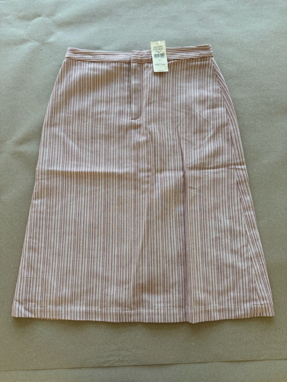 Banana Republic — Tailored Striped A-Line Skirt — Size 4